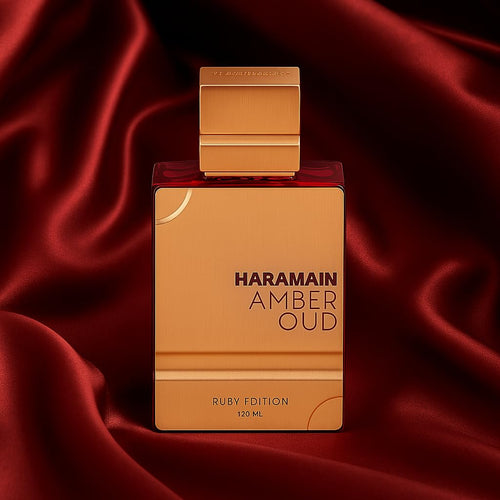 Al Haramain Amber Oud Ruby Edition - Arabian Perfume for Women and Men - Unisex Amber Perfume - Long Lasting Perfume for Men and Women - 4 oz