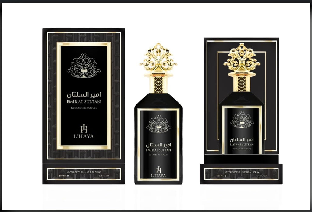 L'HAYA Emir Al Sultan Extrait De Parfum, Natural Spray, 3.4 FL OZ, 100 ML