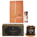 Maamoul Bakhoor Variety Box with Burner & Sandalia Attar by Dukhni | Arabic Incense & Sandalwood Fragrance Oil | Gift Sets | Luxurious Long-Lasting Assorted Scents | العطار العربي | دخني عود بخور