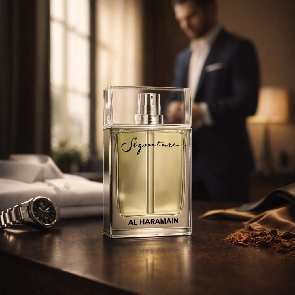 Al Haramain Signature - Arabian Perfume for Women and Men - Unisex Perfume - Long Lasting Perfume for Men and Women - Oriental Floral Scent - 3.3 oz