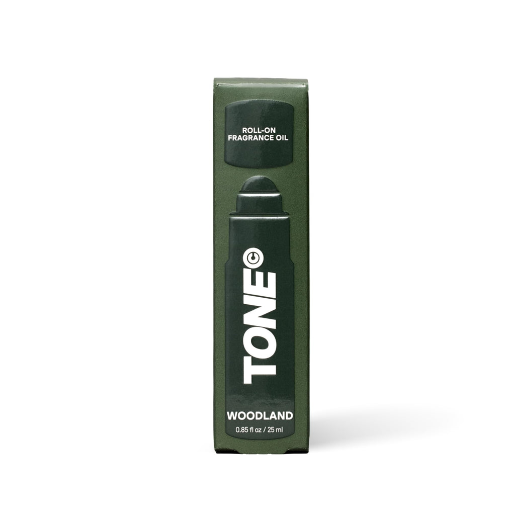 TONE Fragrance Oil - Woodland | Roll-on | Notes of Oud, Leather, and Sandalwood | Perfume Cologne Oil | Travel Size, 0.85 oz