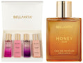 Bella Vita Luxury Gift Set Combo For Women's - Honey Oud & Women's Gift Set | Vannila, Floral, Bergamot, Sweet & Spicy | Long Lasting Perfume for Women | Vegan & Cruelty Free - (4 * 20 ml + 100 ml)