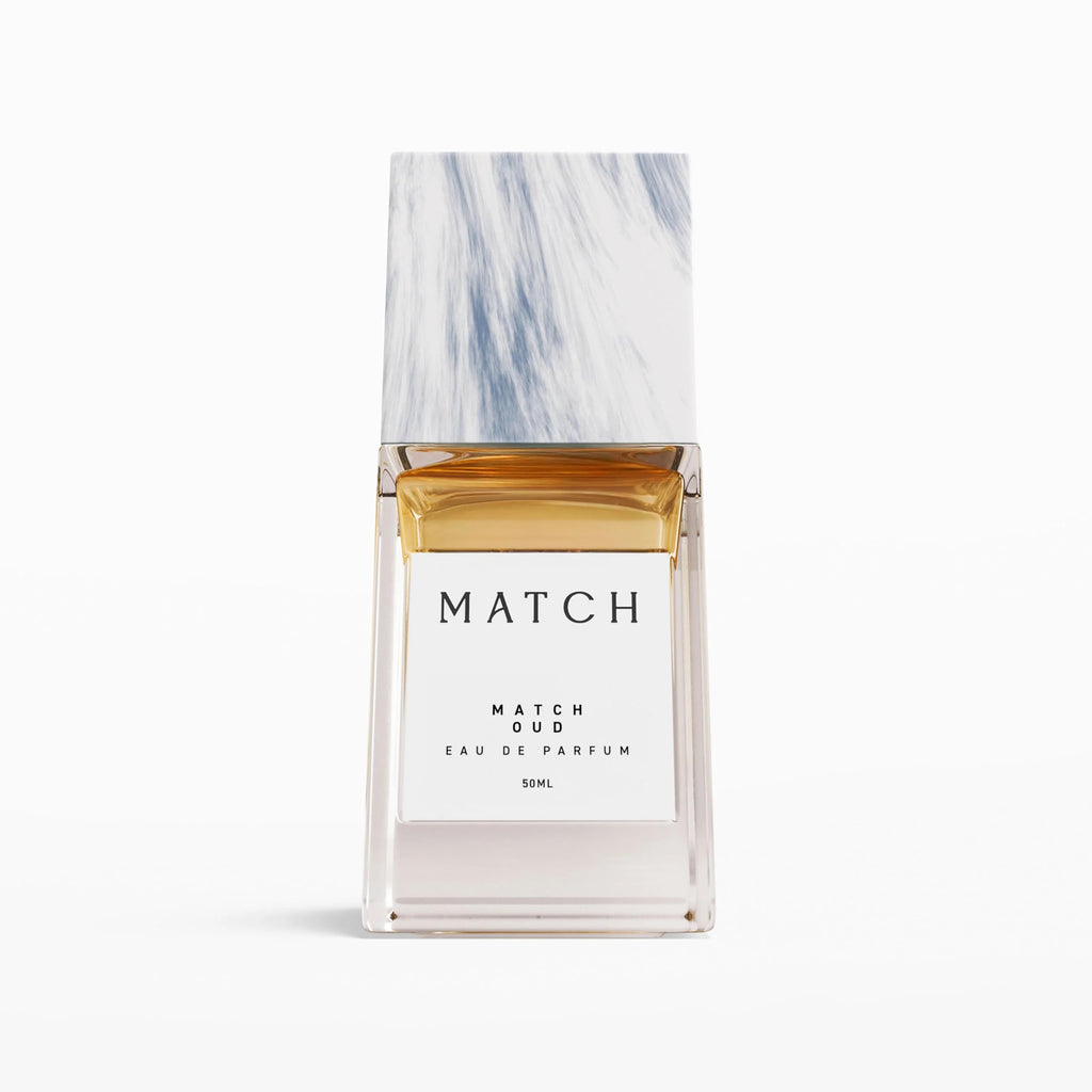 Match Oud Eau de Parfum - Luxury Oud Perfume with Citrus, Turkish Rose & Saffron - Amber, Leather & Vanilla Notes, Long Lasting Bold Fragrance for Men & Women 50 ml / 1.7 oz