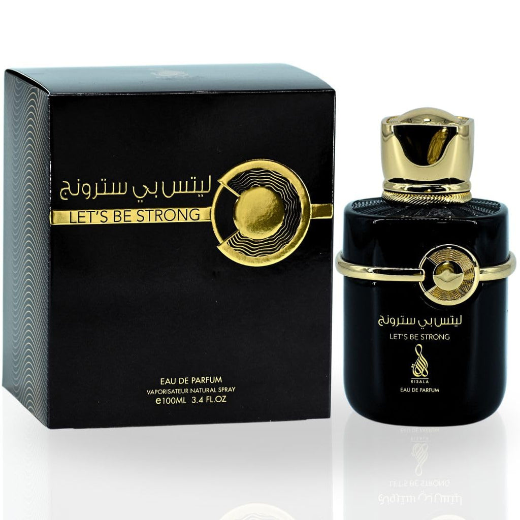 RISALA Let's Be Strong EDP Spray 100ML (3.4 OZ) A Long Lasting & Unique Blend Of Aromatic Woody Fragrance.