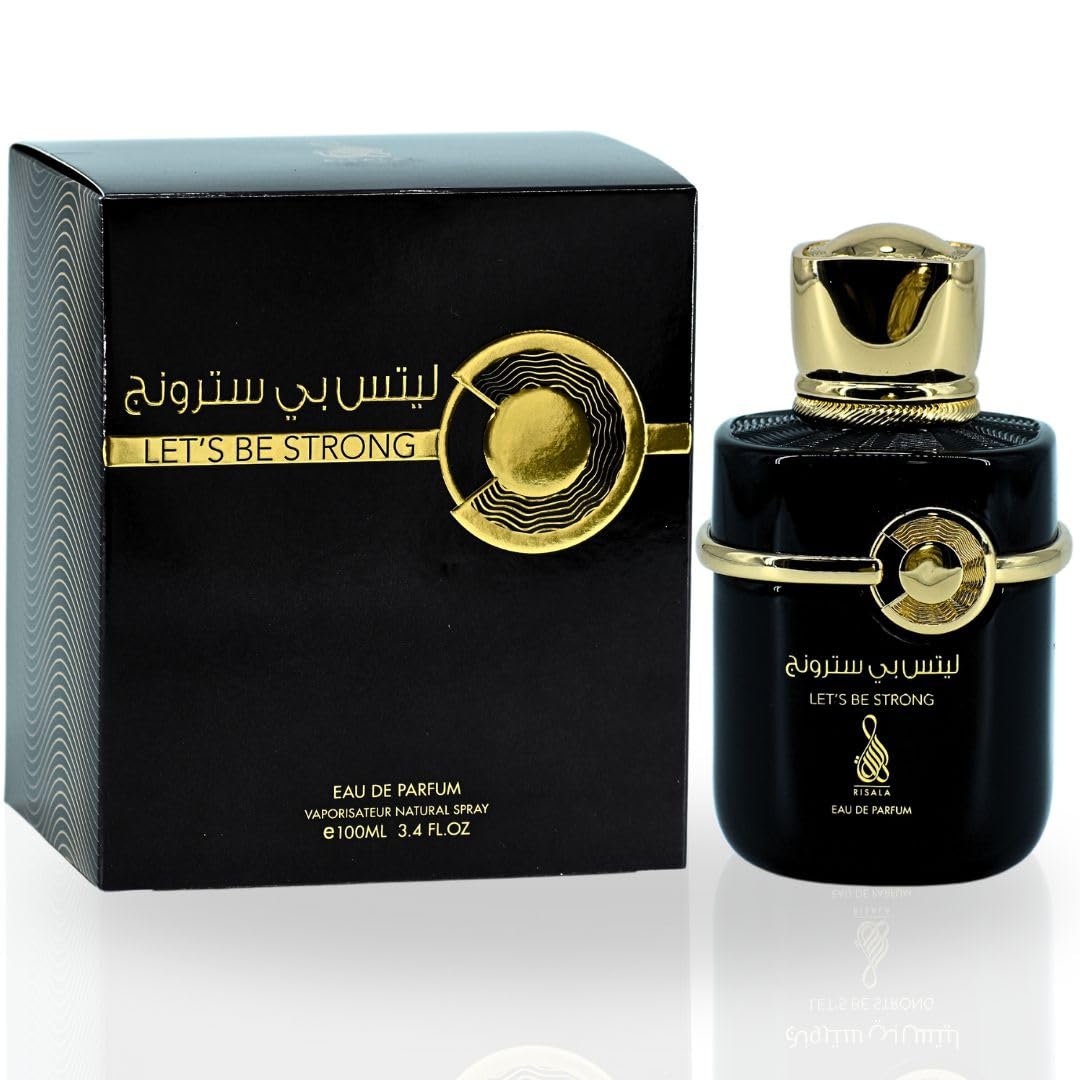 RISALA Let's Be Strong EDP Spray 100ML (3.4 OZ) A Long Lasting & Unique Blend Of Aromatic Woody Fragrance.