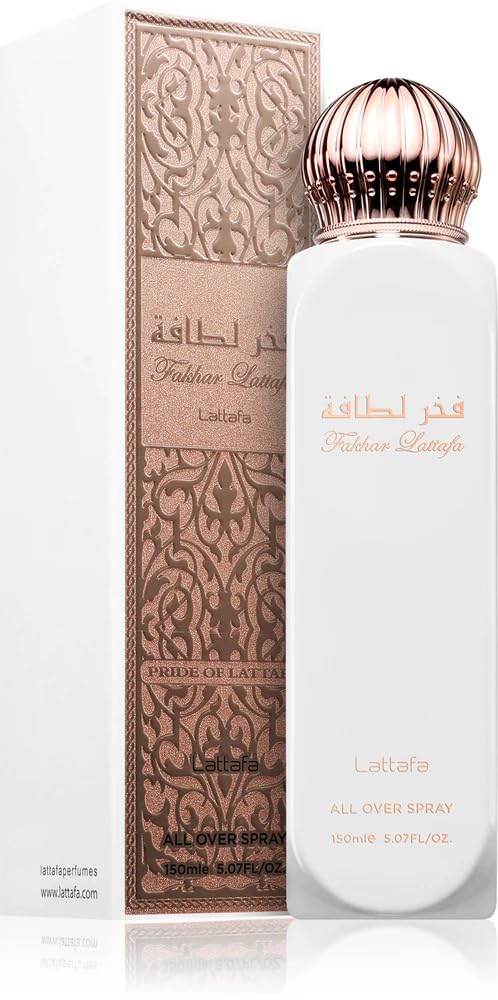 Lattafa Fakhar – Floral, Earthy, Sweet, Green – All Over Spray Long-Lasting Fragrance for Women, 5.07 Ounce / 150 ml