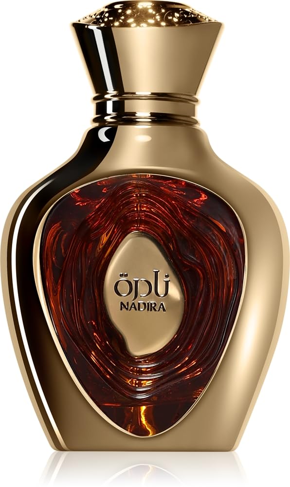 Lattafa Niche Emarati Nadira Eau de Parfum for Women - 100ml (3.4 oz) | Tropical Gourmand Perfume with Caramel, Milk & Juicy Fruits | Sweet, Creamy & Addictive | Long-Lasting Luxurious Fragrance