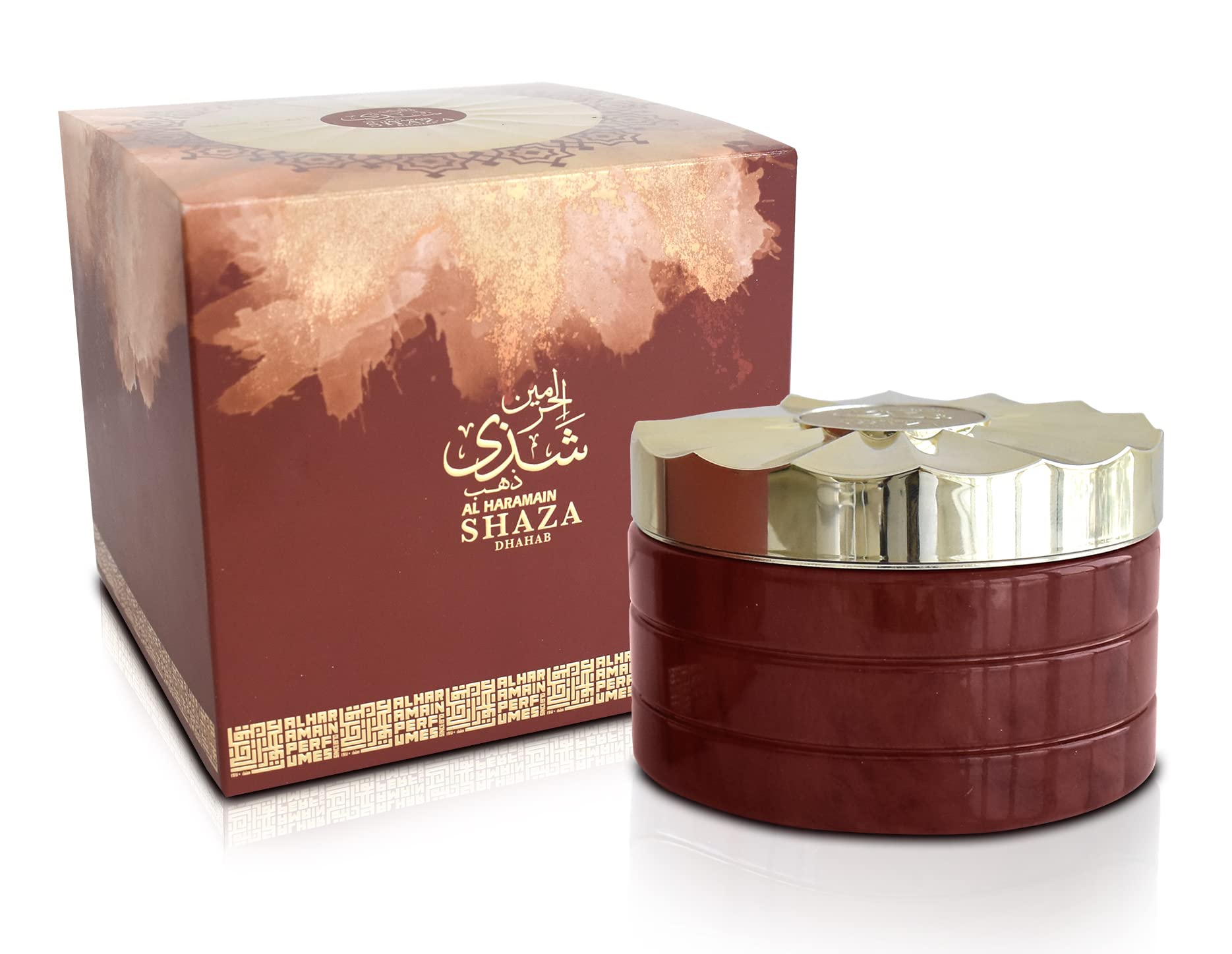 Shaza Dhahab Oudh Maal Attar by Al Haramain for Unisex - 2.5 oz Bukhoor