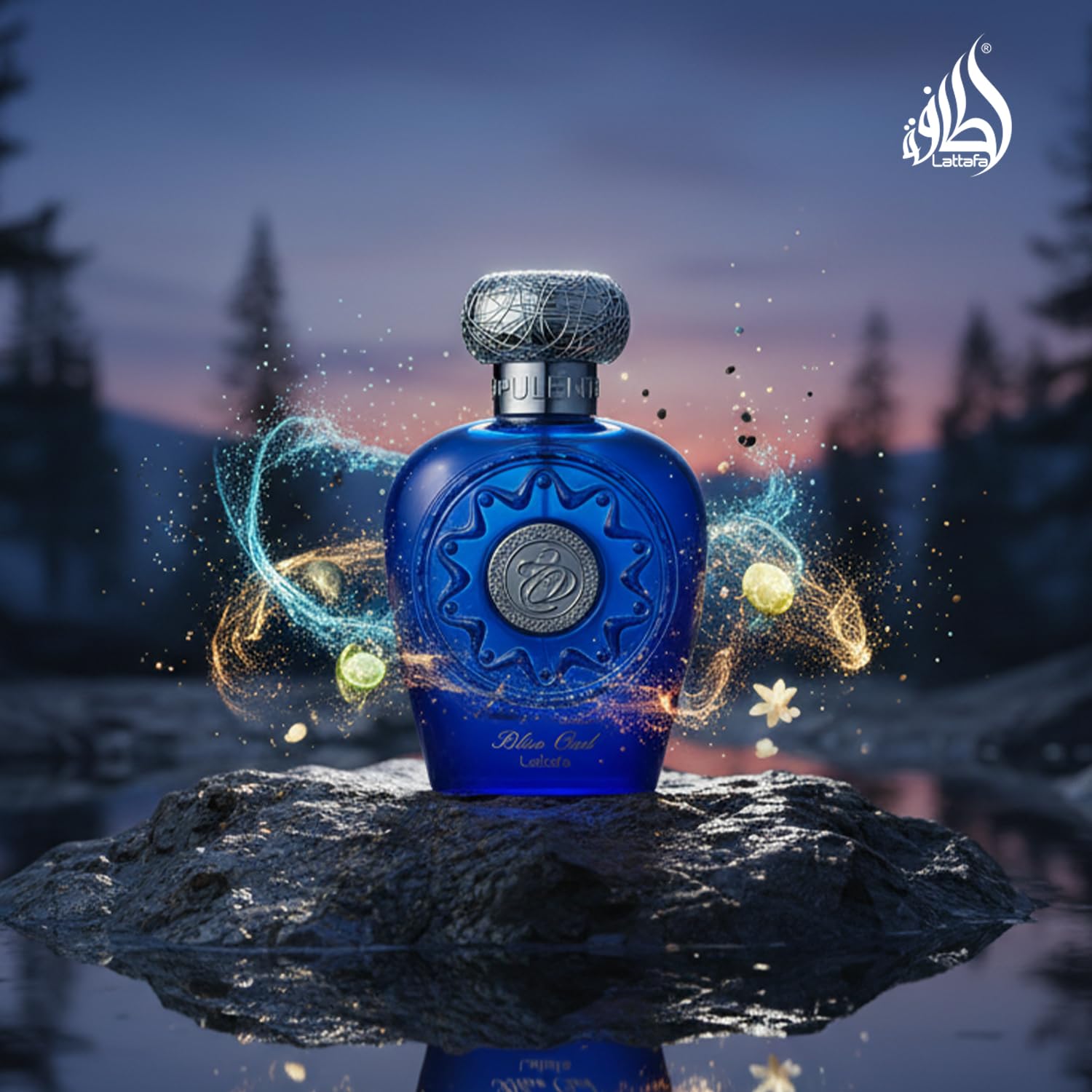 Lattafa Perfumes Blue Oud for Unisex Eau de Parfum Spray, 3.4 Ounce