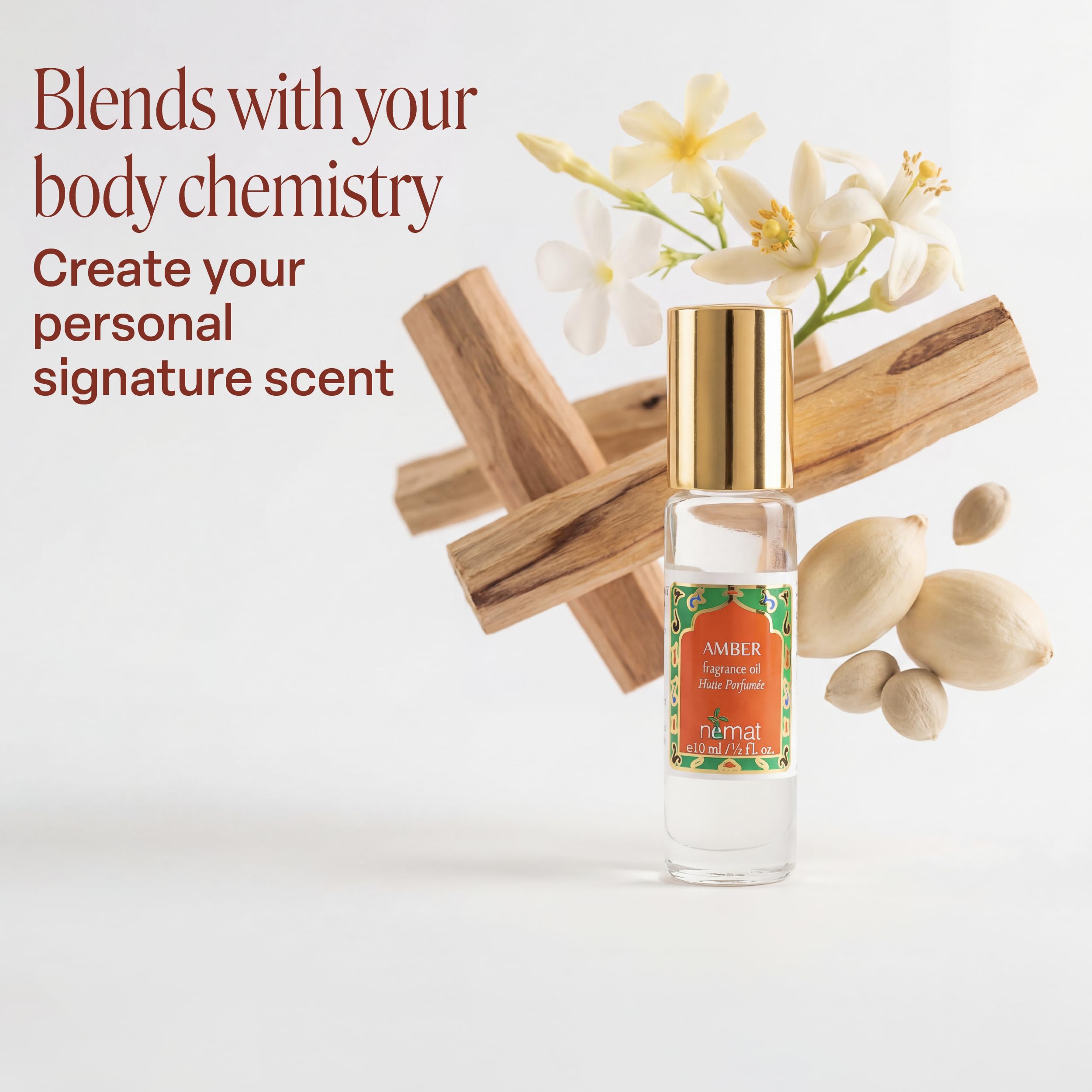 Amber Aura – Nemat Alcohol-Free Amber Oil Roller 10ml