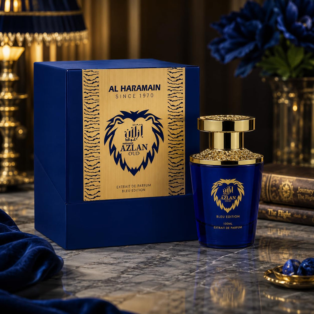 Al Haramain Azlan Oud Bleu Edition For Unisex Extrait De Parfum Spray, 3.4 Ounce