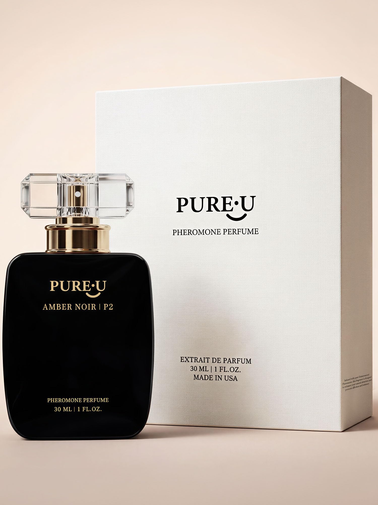 PUREU Pheromone Perfume for Women - Long Lasting Warm Amber Vanilla Gourmand Scent, Intensely Concentrated Extrait de Parfum Spray Oil, Travel Size for Romantic Date Night, 1 fl. oz (30ML)