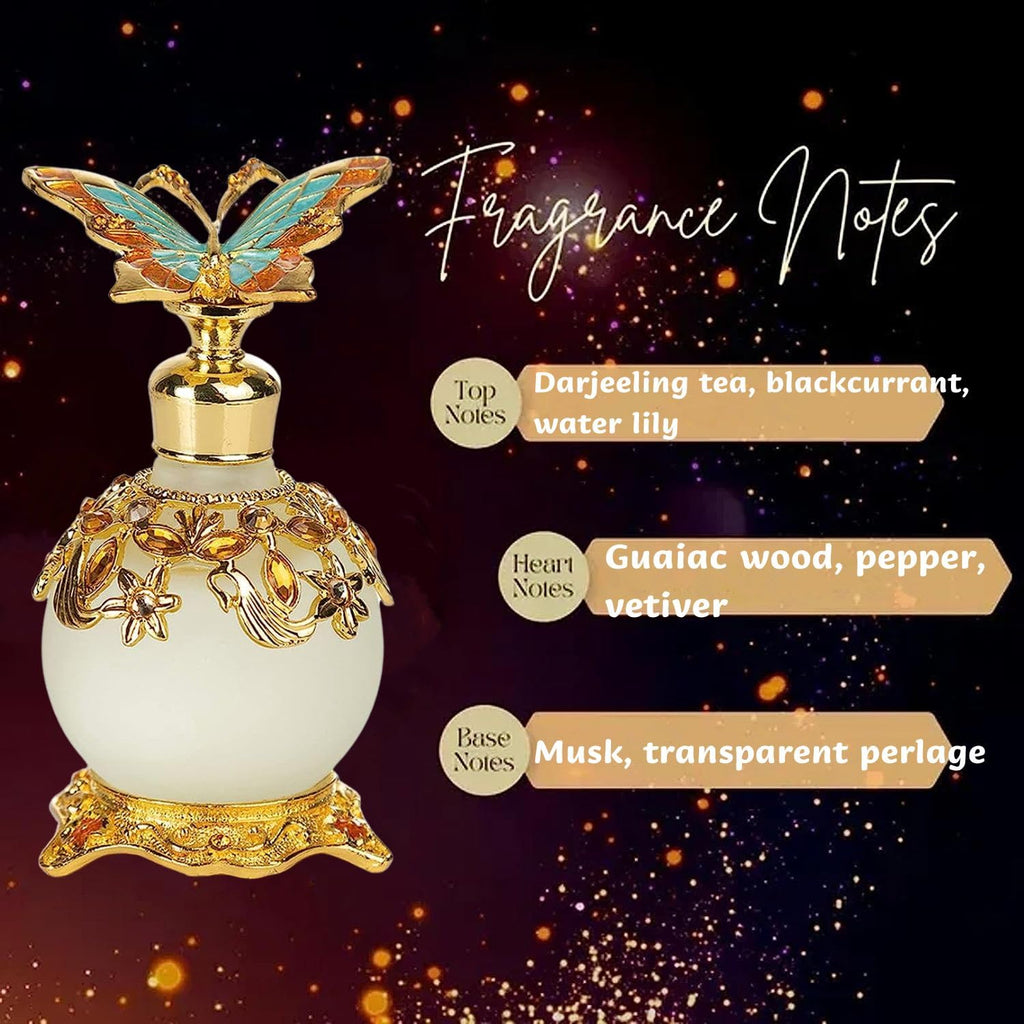 LIYJTK Arabian Perfume for Women, Halal Dubai Retro Concentrated Perfume Oil,25ml Luxurious Scent Enchanting Fragrance, Persistent Smell Perfect Travel Accessory