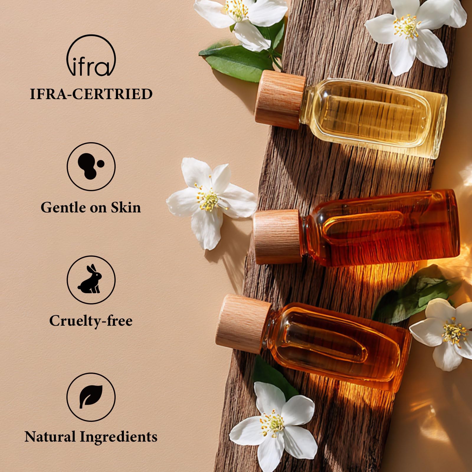2 Pack Roll On Perfume Oil Pheromones Perfumes for Women, 0.34FL OZ/10ML Travel Size, Essential Oil Fragrance, Santal Luxe Scents Long Lasting Eau De Parfum, Made in USA