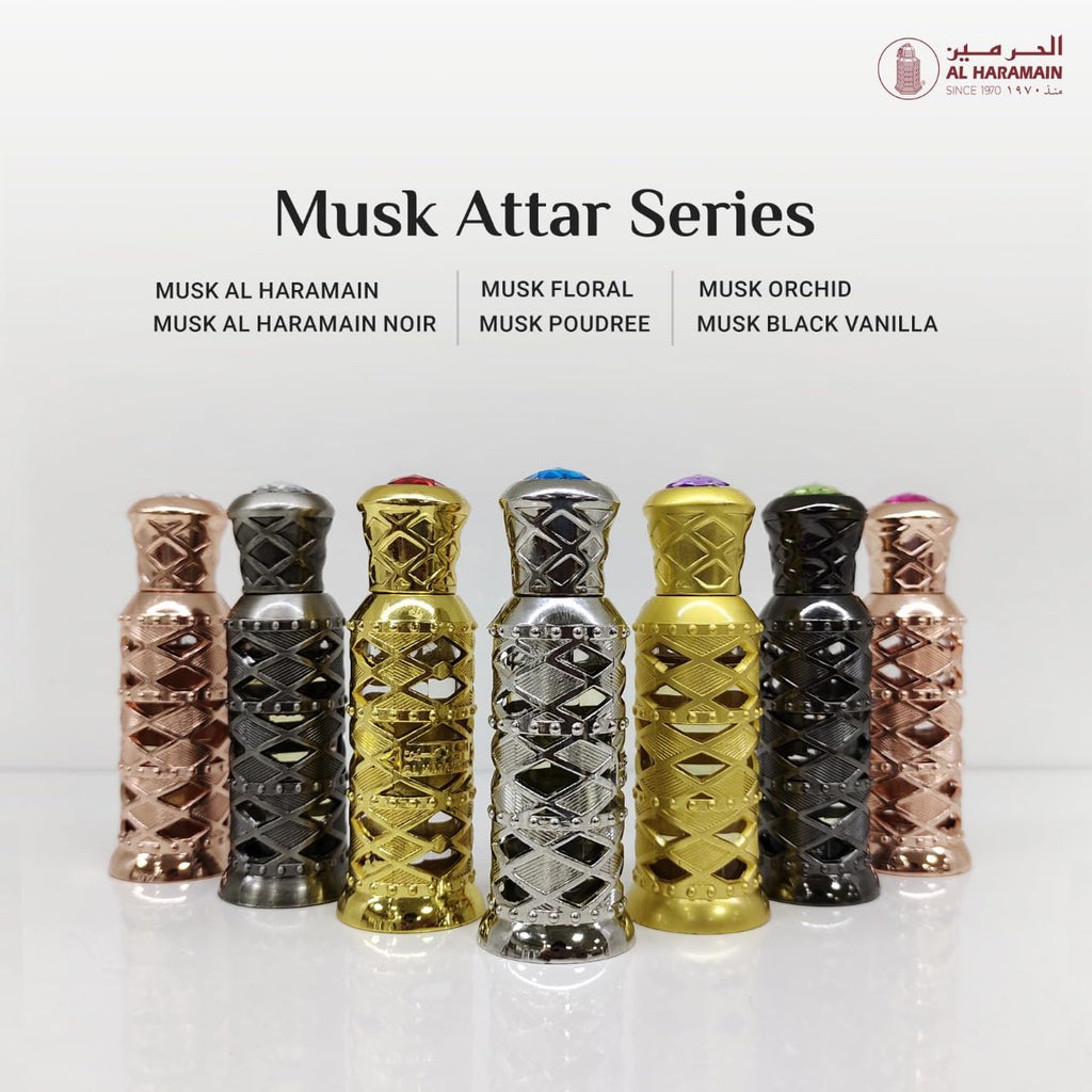 Al Haramain Musk Noir for Unisex Adult - 0.4 oz Concentrated Perfum Oil (Mini)
