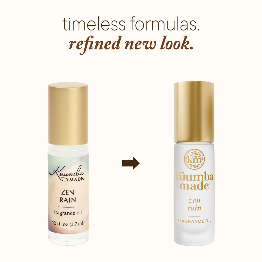 Kuumba Made Zen Rain Fragrance Oil, Long-Lasting Scented Oil Perfume Roller, Vegan, Alcohol-Free, 0.15 Fl Oz