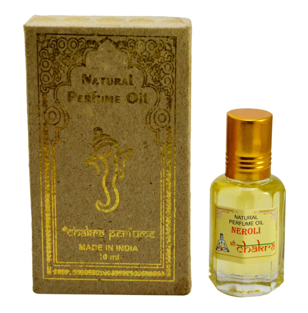 Chakra Neroli Natural Perfume Oil - 10 ml - Roll on Bottle