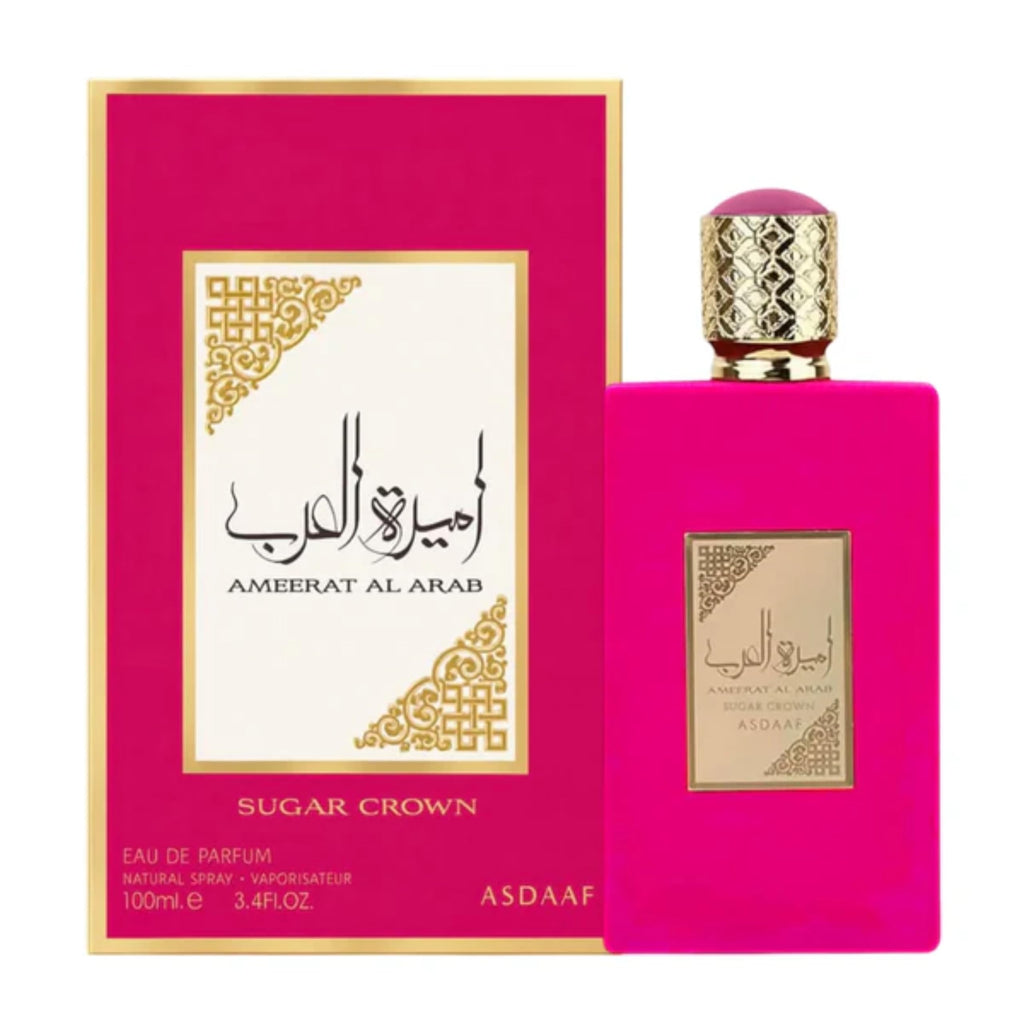 Lattafa Ameerat Al Arab Sugar Crown Eau de Parfum Spray for Women, 100ml / 3.4 fl oz – Long Lasting Sweet Floral Fruity Fragrance