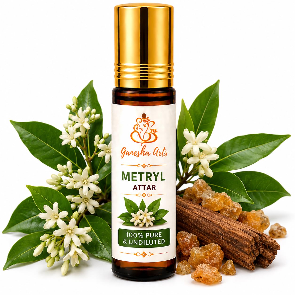 Ganesha Arts Metryl Attar Perfume Oil | Premium Alcohol Free Fragrance, 10 ML