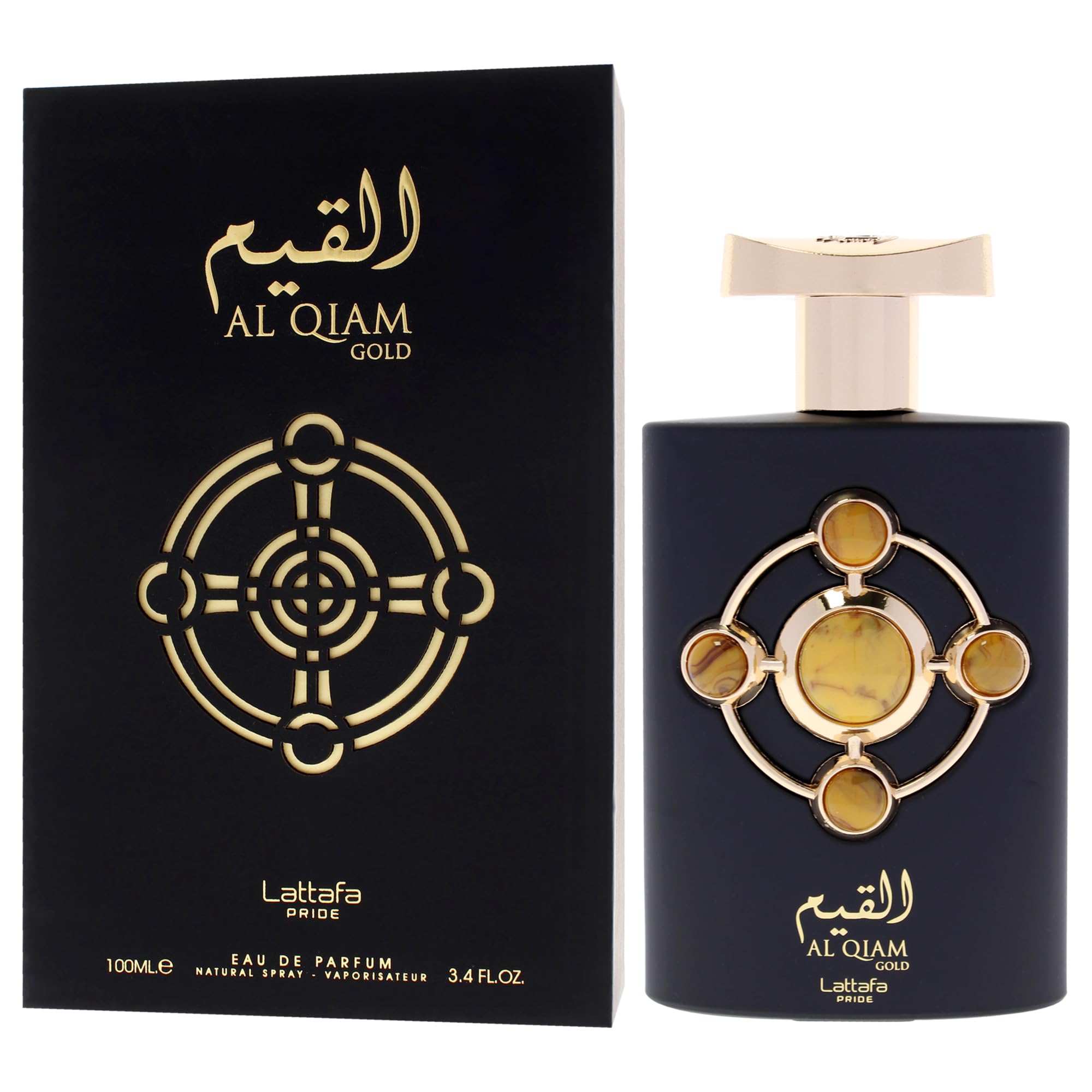 Lattafa Perfumes Al Qiam Gold for Unisex Eau de Parfum Spray, 3.4 Ounce