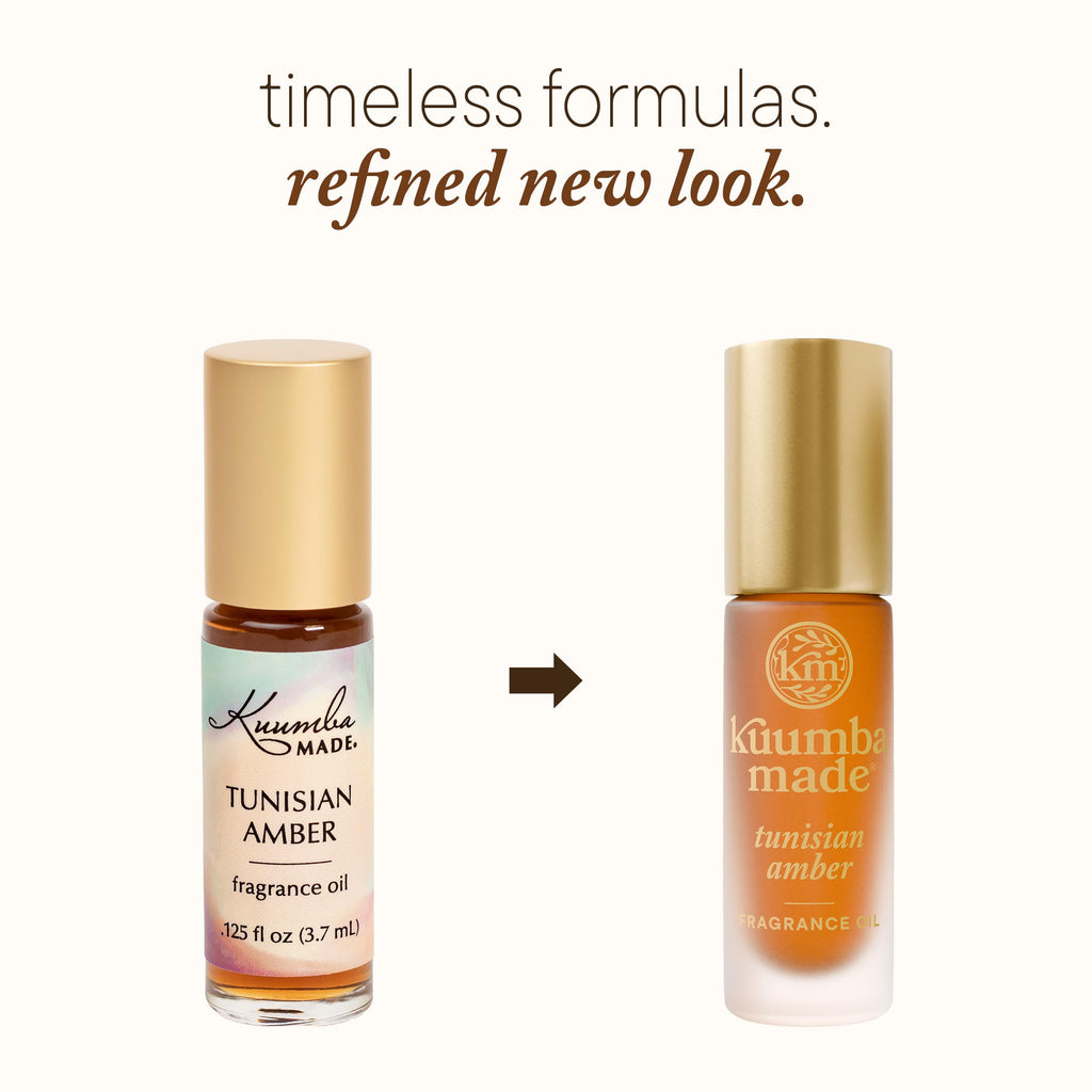 Kuumba Made Tunisian Amber Fragrance Oil, Long-Lasting Scented Oil Perfume Roller, Vegan, Alcohol-Free, 0.15 Fl Oz