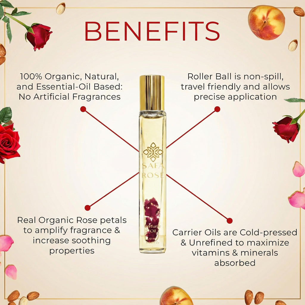 Bulgarian Rose – SAFA Organic Perfume Roller 10ml