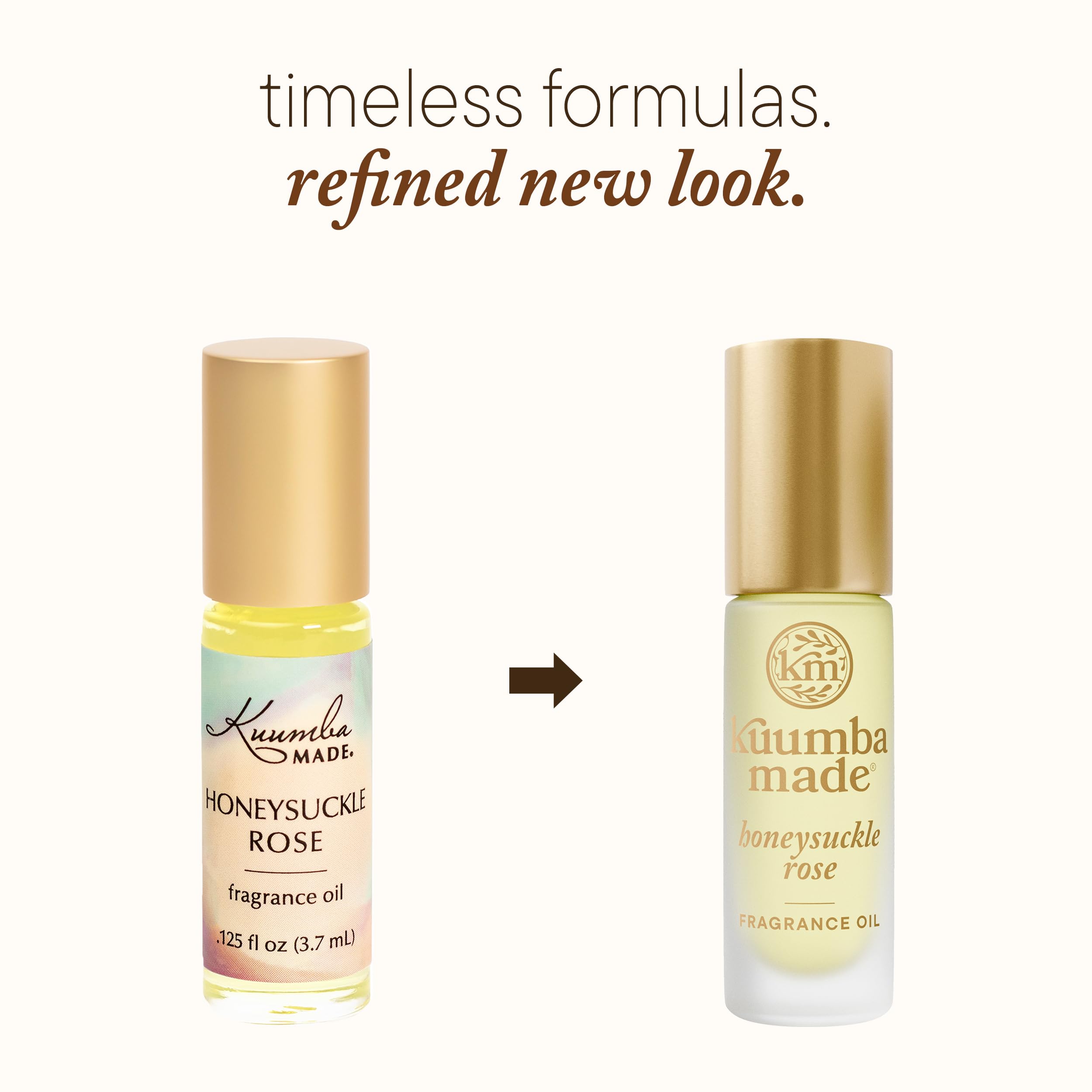 Kuumba Made Honeysuckle Rose Fragrance Oil, Long-Lasting Scented Oil Perfume Roller, Vegan, Alcohol-Free, 0.15 Fl Oz