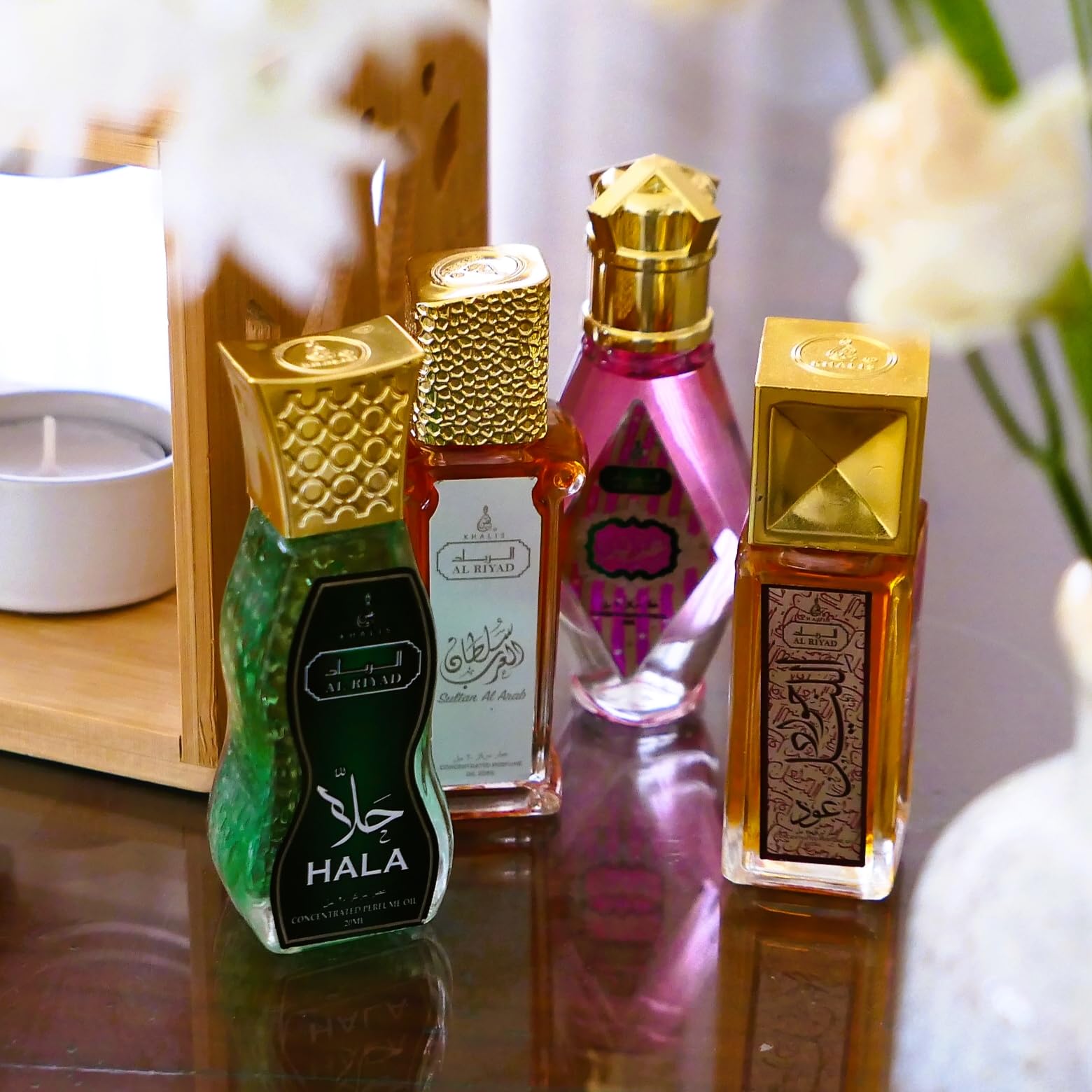 Maison d'Orient 36 Concentrated Perfume Oil Samples Discovery Set for Women and Men, 1mL x 36 Parfum Mini Vials, the Complete CPO Designer Fragrances from ALRIYAD
