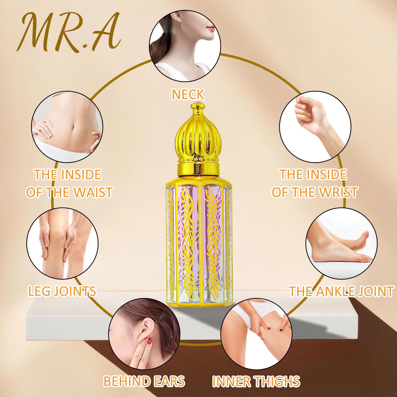 MR.A 3Pack Arabian Perfume for Women, Arabic Long Lasting Perfume Oil, Luxury Arab Parfume Oil for Women, Soft Parfume Arabe 1.2FL OZ baby purple, Pheromones Perfumes, Mini Perfumes Gift Set