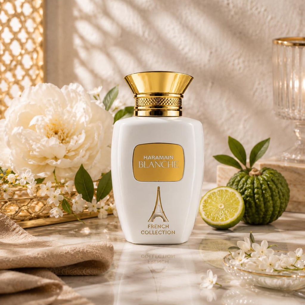 Al Haramain Blanche French Collection - Arabian Perfume for Women and Men - Unisex Perfume - Long Lasting Cologne for Men and Women - 3.3 oz