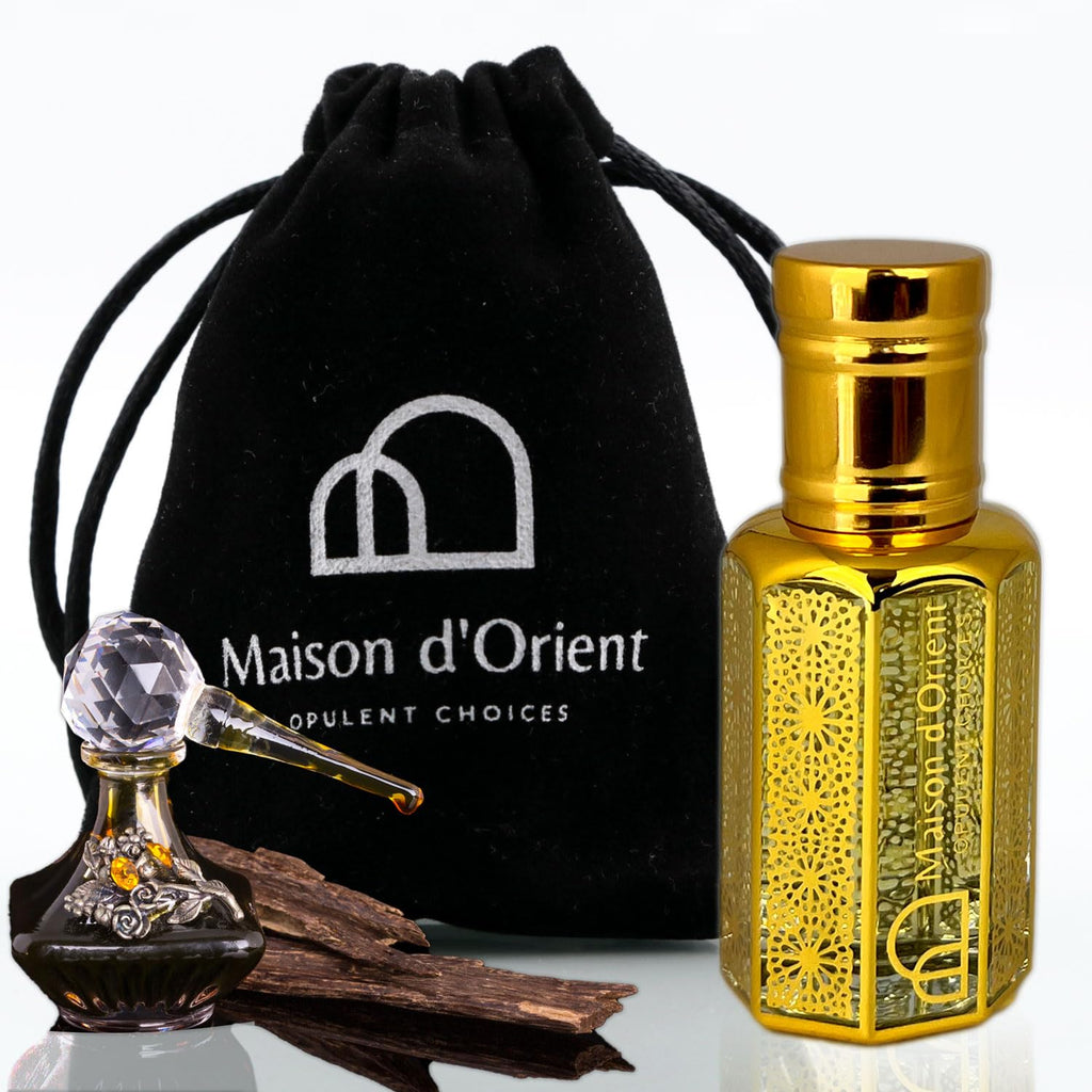 MdO Mukhallat Perfume Oil 12 mL – Rich Oriental Blend of Oud Rose and Spices. Alcohol Free Long Lasting Oil, Compliment Magnet
