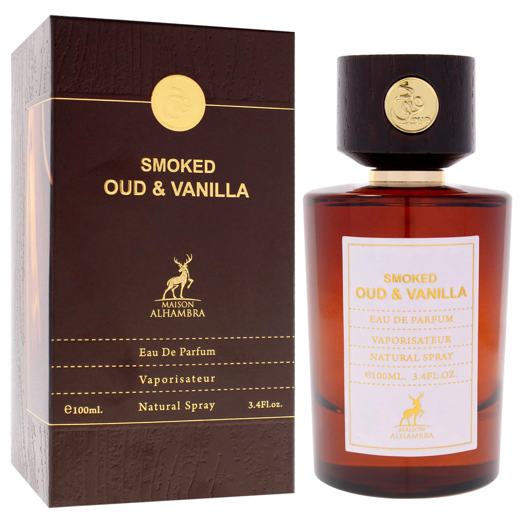 Smoked Oud And Vanilla by Maison Alhambra for Men - 3.4 oz EDP Spray