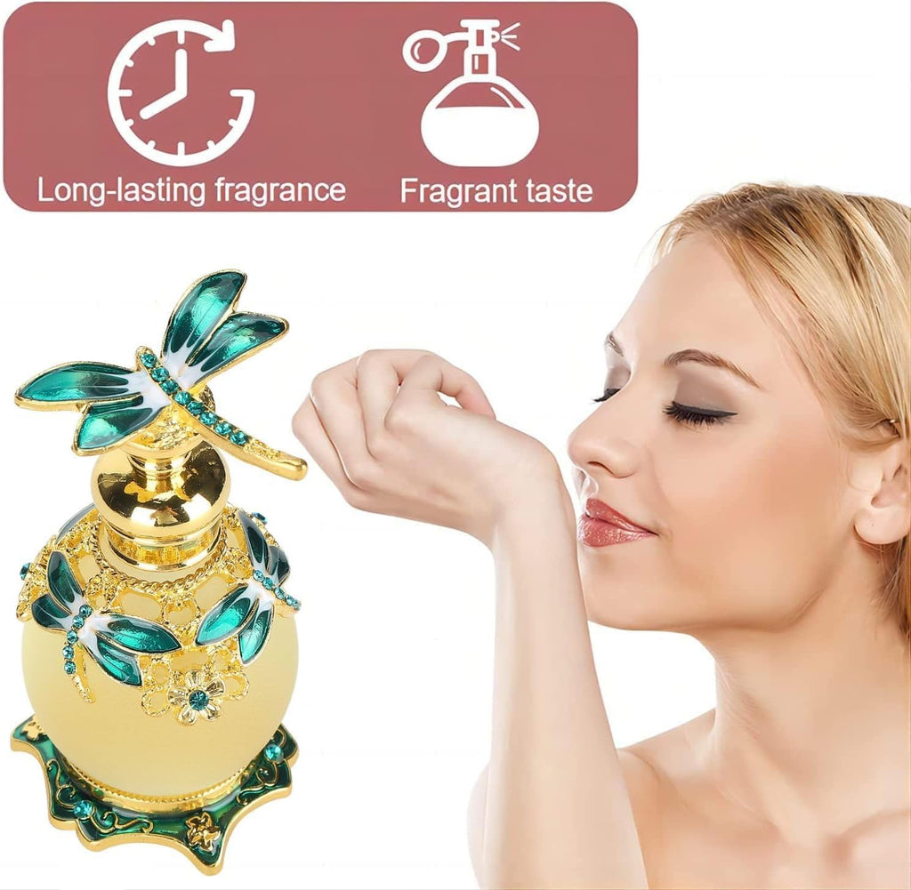 Arabian Perfumes for Women,15ml Muslim Eau de Parfum Toilette with Gift Box Halal Dubai Retro Womens Fragrances Concentrated Long Lasting Perfume Essential Oil Persistent Smell Travel Accessory
