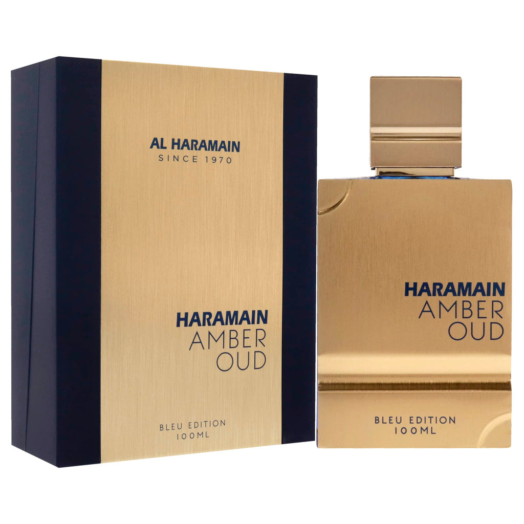 Al Haramain Amber Oud Blue Edition Eau De Parfum Spray 100ml (3.4 oz) - Unisex Arabian Perfume for Women & Men, Long-Lasting Arabic Fragrance, Premium EDP Cologne Spray