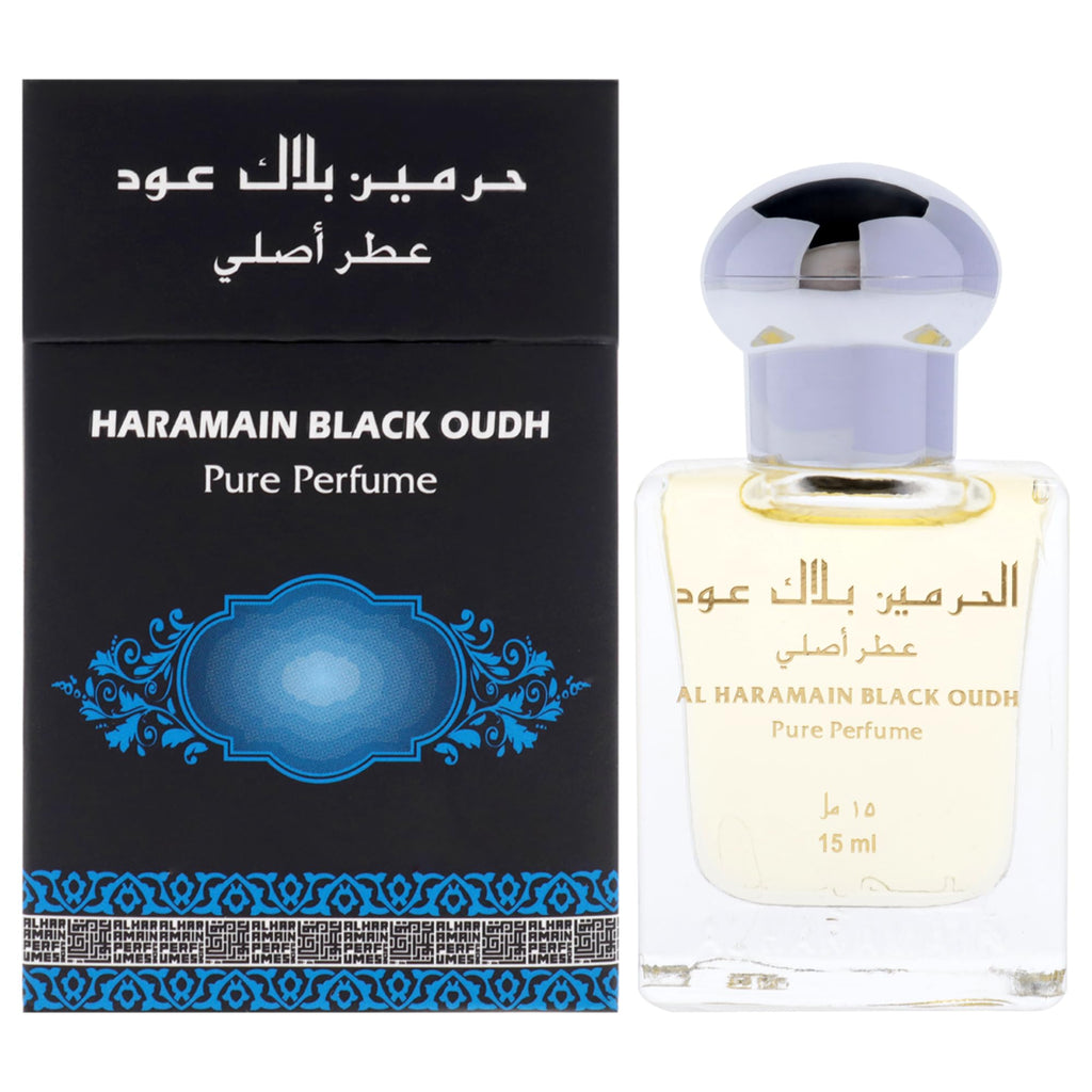 HARAMAIN BLACK OUDH 15ML CONCENTRATED PURE PERFUME ROLL-ON (ATTAR) MADE IN UAE