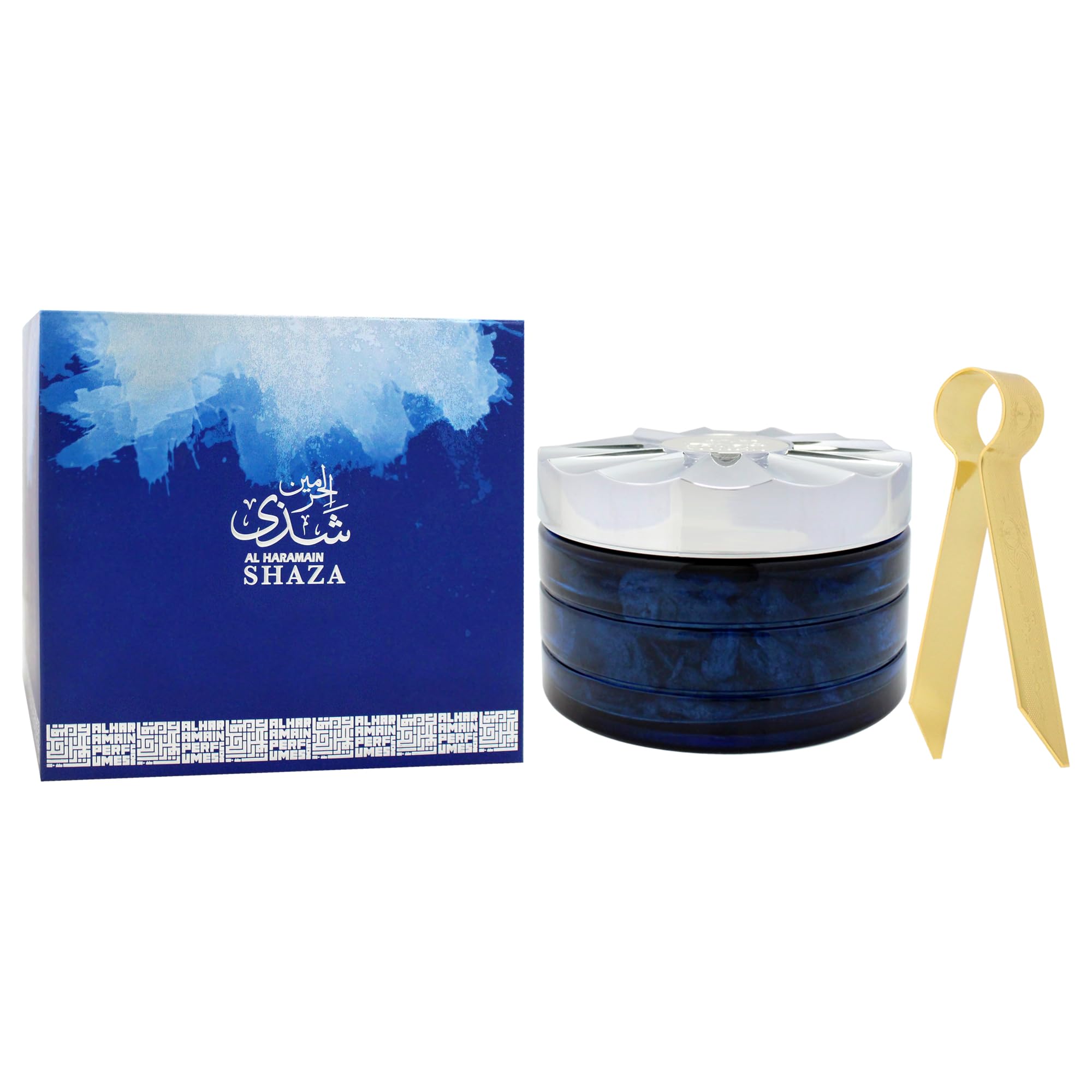Shaza Silver Oudh Maal Attar by Al Haramain for Unisex - 2.5 oz Bukhoor