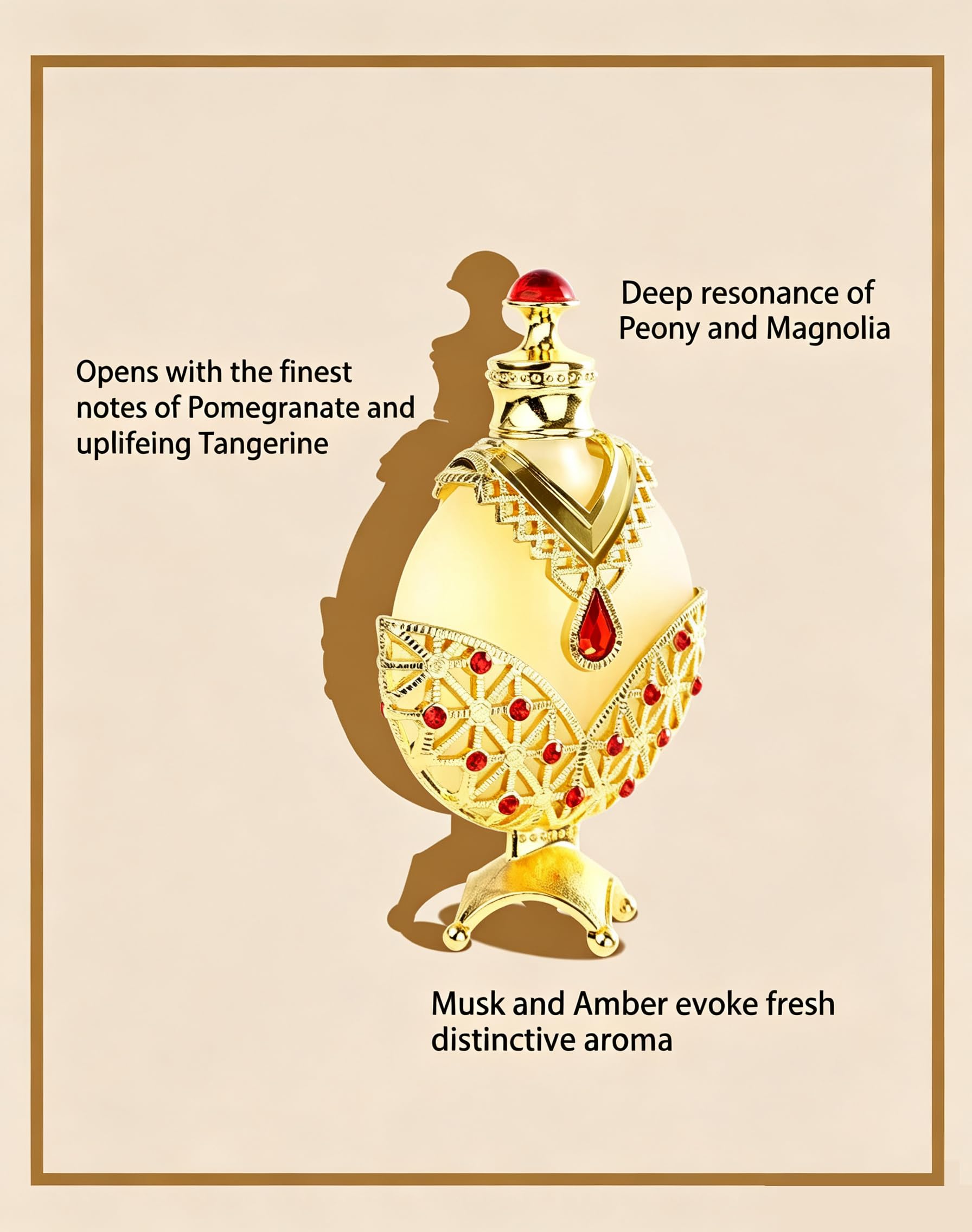 Huibao Arabian Concentrated Perfume Oil, Arabic Perfumes for Women, Arabian Perfumes Oill - Long Lasting Fragrance Perfume Oil (35ml)