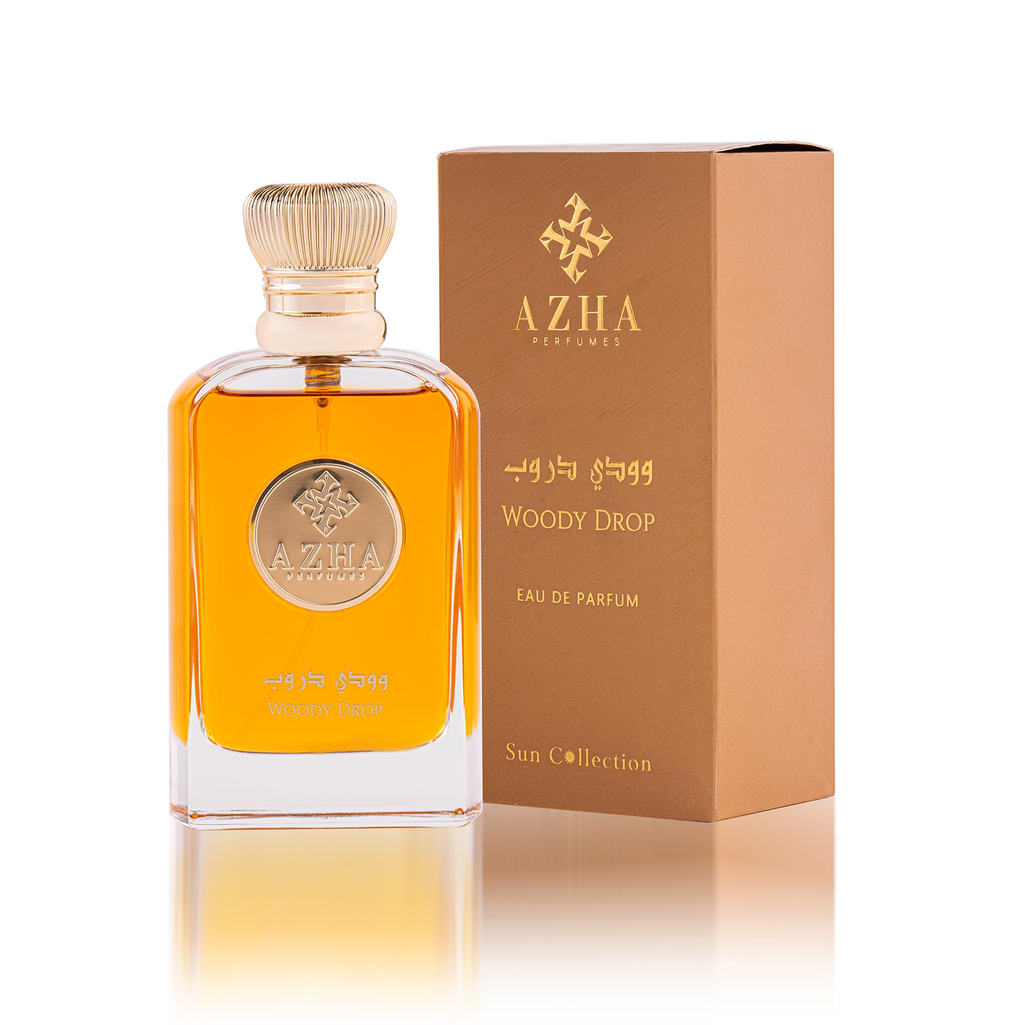 Azha Perfumes Woody Drop Eau De Parfum Men Spray 100ML (3.38 OZ) Arabian Perfume for Men Woody Notes Of Raspberry And Sandalwood, Long Lasting Perfume For Men, Luxurious Fragrance