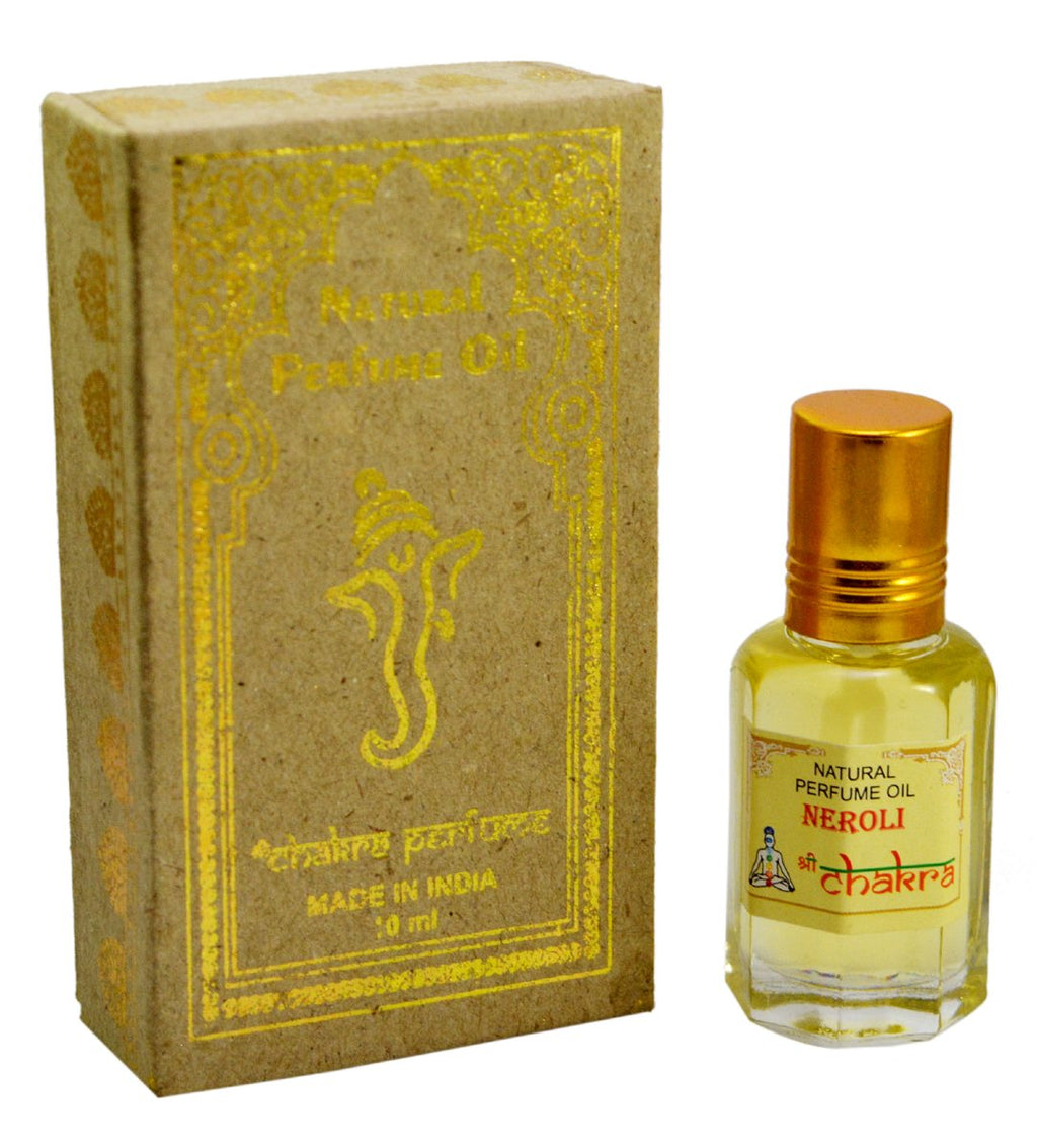Chakra Neroli Natural Perfume Oil - 10 ml - Roll on Bottle