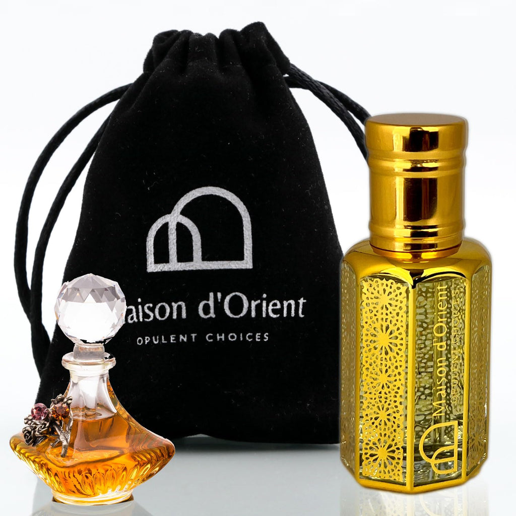 Sacred Oud Perfume Oil 12 mL – Oriental Woody with Olibanum Honey and Oud. Alcohol Free Long Lasting Unisex Oil, Compliment Magnet