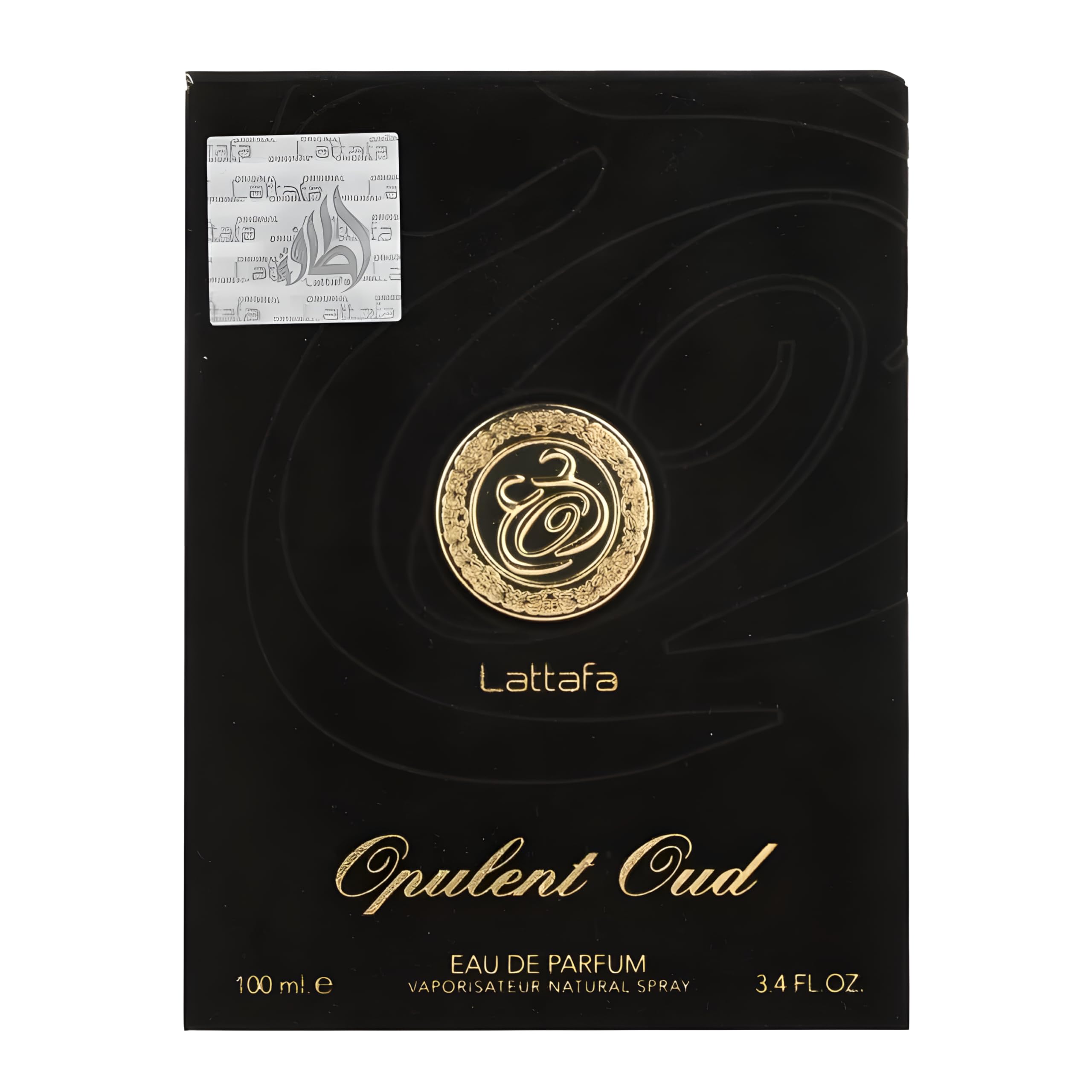 Lattafa Opulent Oud for Unisex Eau de Parfum Spray, 3.4 Ounce