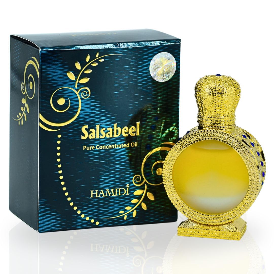 Hamidi SALSABEEL Concentrated Perfume Oils for Women & Men 25ML (0.8 OZ) Enjoy Long Lasting Fragrance Oil, Indulge In The Harmonious Blend Of This Arabian Perfume Oil Perfect For Any Occassion