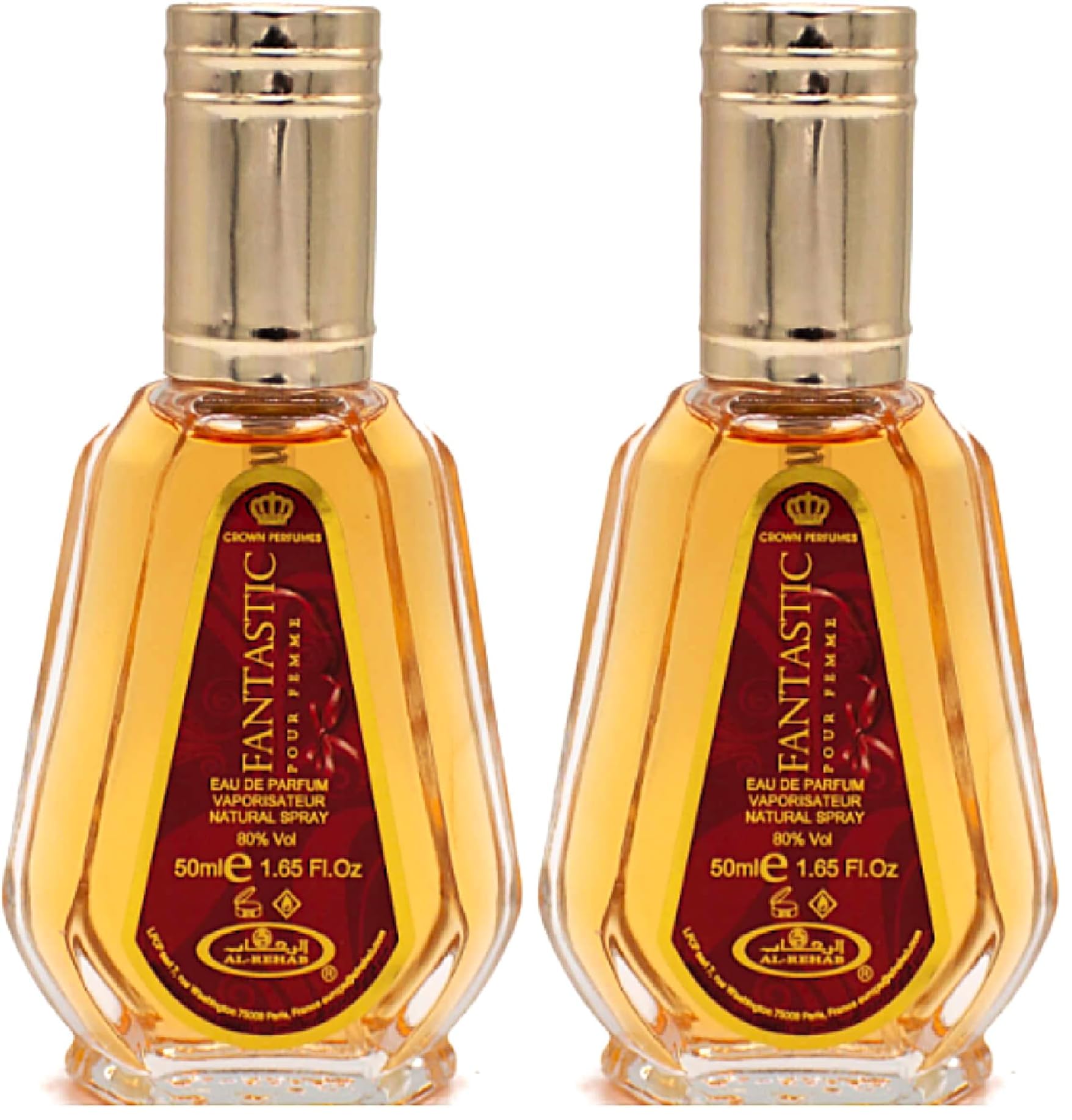 Al-Rehab Fantastic Eau de Parfum Spray for Women, 1.7 Ounce (Pack of 2)