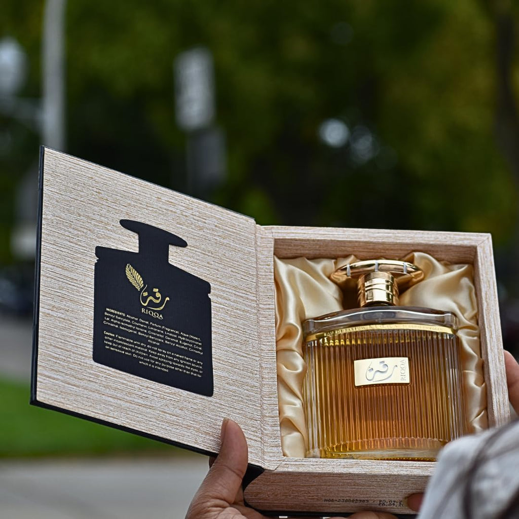 Ard Al Zaafaran Riqqa Eau De Parfum Spray 100ml (3.4 oz) | A Blend of Cinnamon, Tonka Bean & Praline, Leaving a Sweet and Indulgent Finish.
