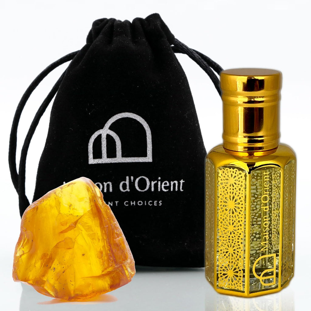 Amber Embrace Perfume Oil 12 mL – Luxurious Oriental Amberwood Patchouli Cedar. Alcohol Free Long Lasting Unisex Oil, Compliment Magnet