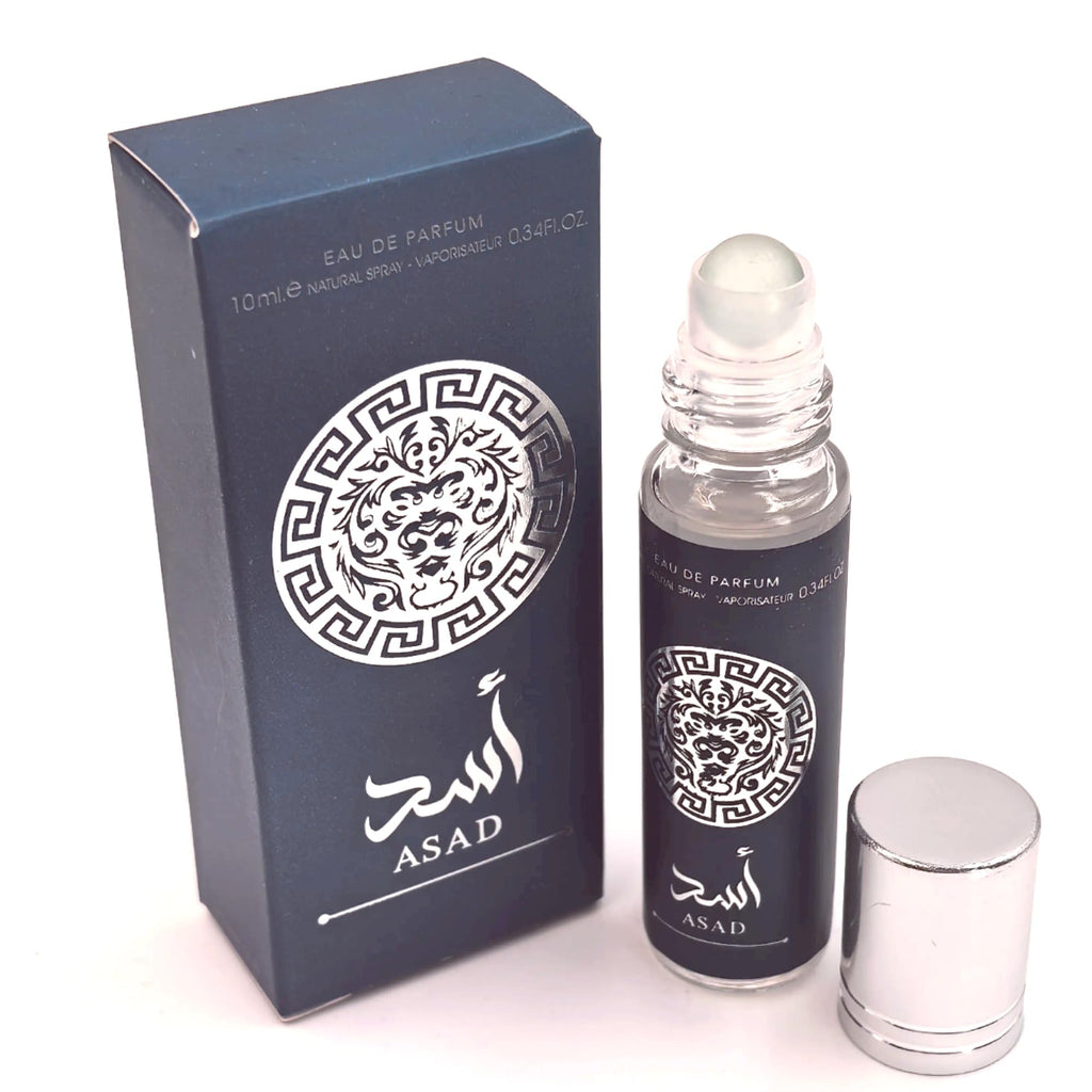 Equivalence Perfume Oil Arabs Roll-On for Unisex, 0.34 Ounce / 10 ml (Asad) LARGE BOTTLE NOT INCLUDED It is only a reference