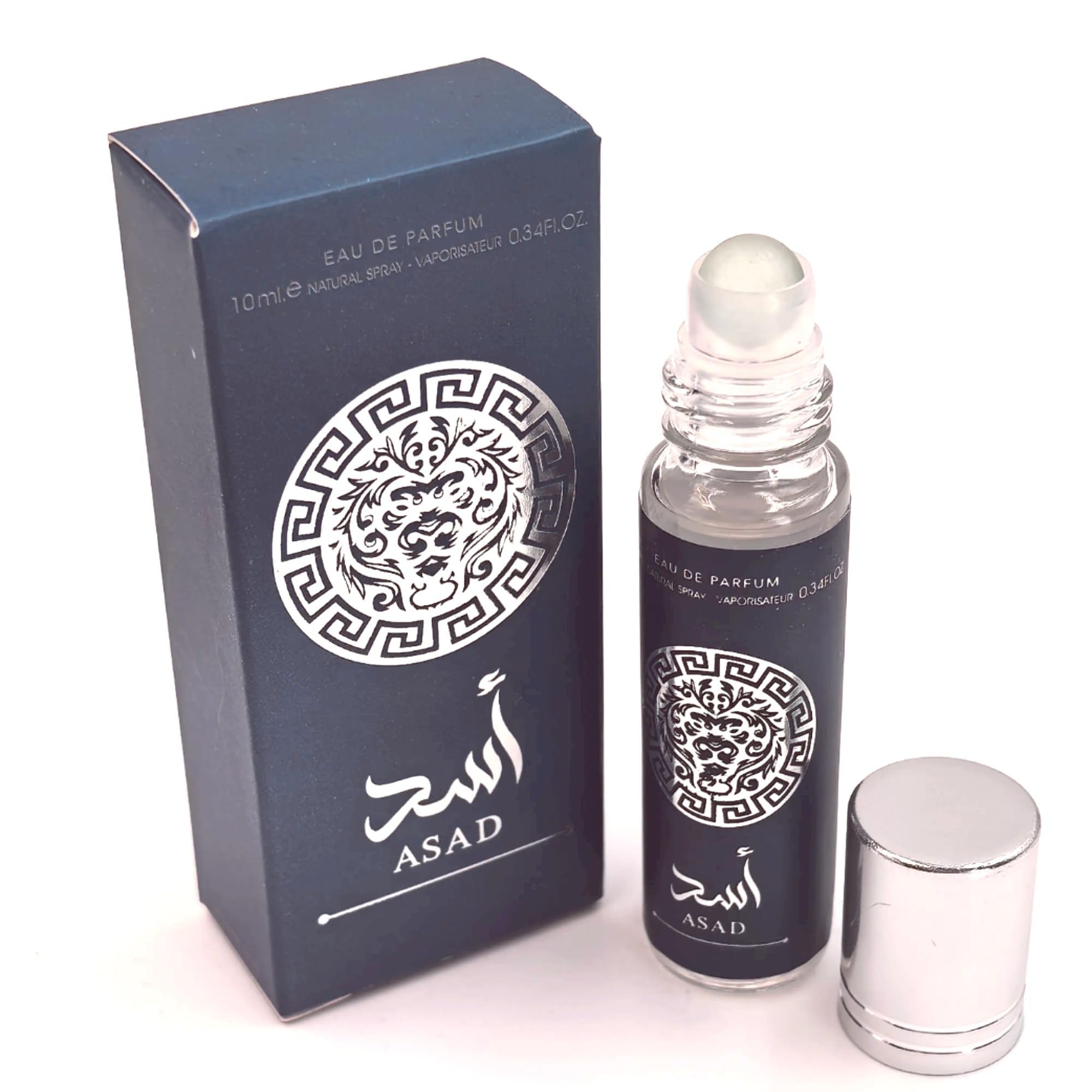 Equivalence Perfume Oil Arabs Roll-On for Unisex, 0.34 Ounce / 10 ml (Asad) LARGE BOTTLE NOT INCLUDED It is only a reference