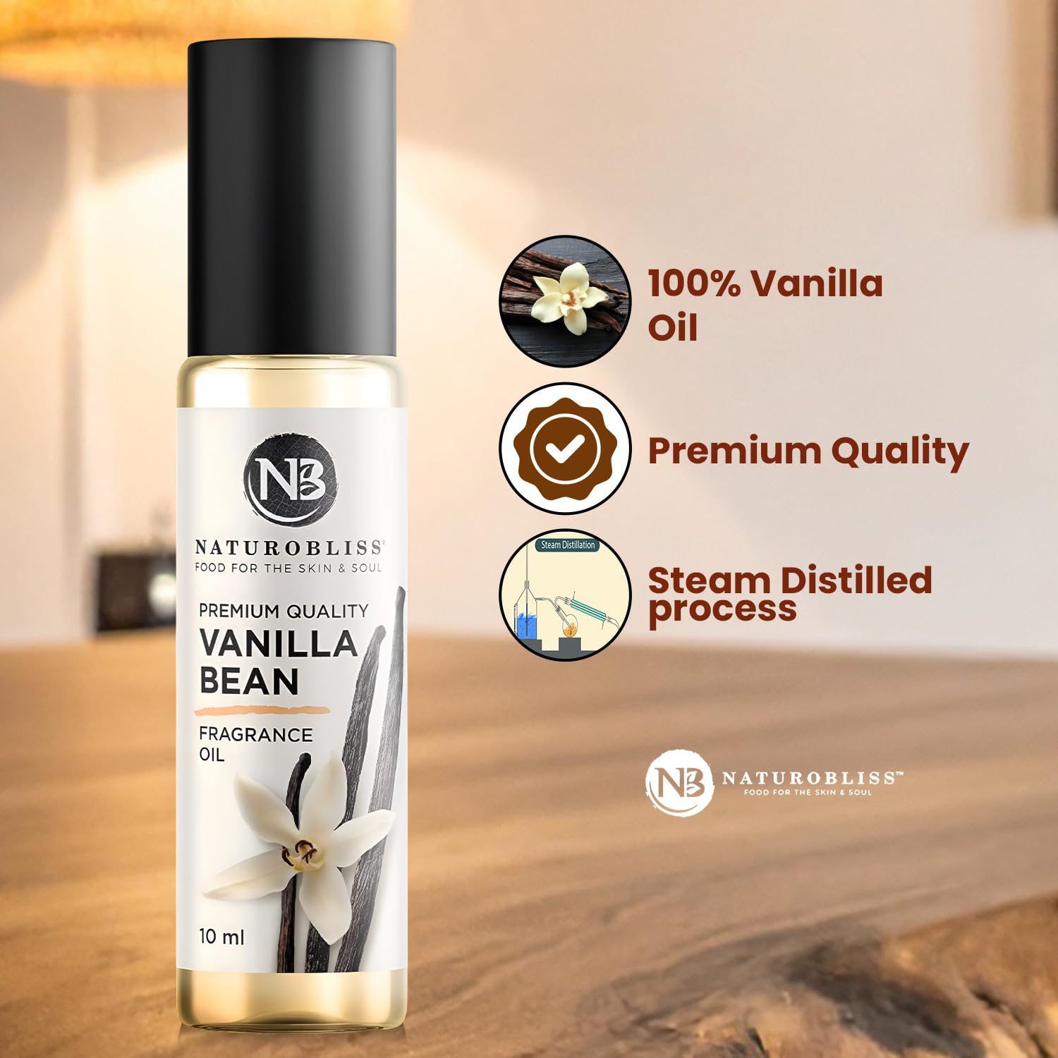 Pure Vanilla – Natural Fragrance Oil Roller 10ml