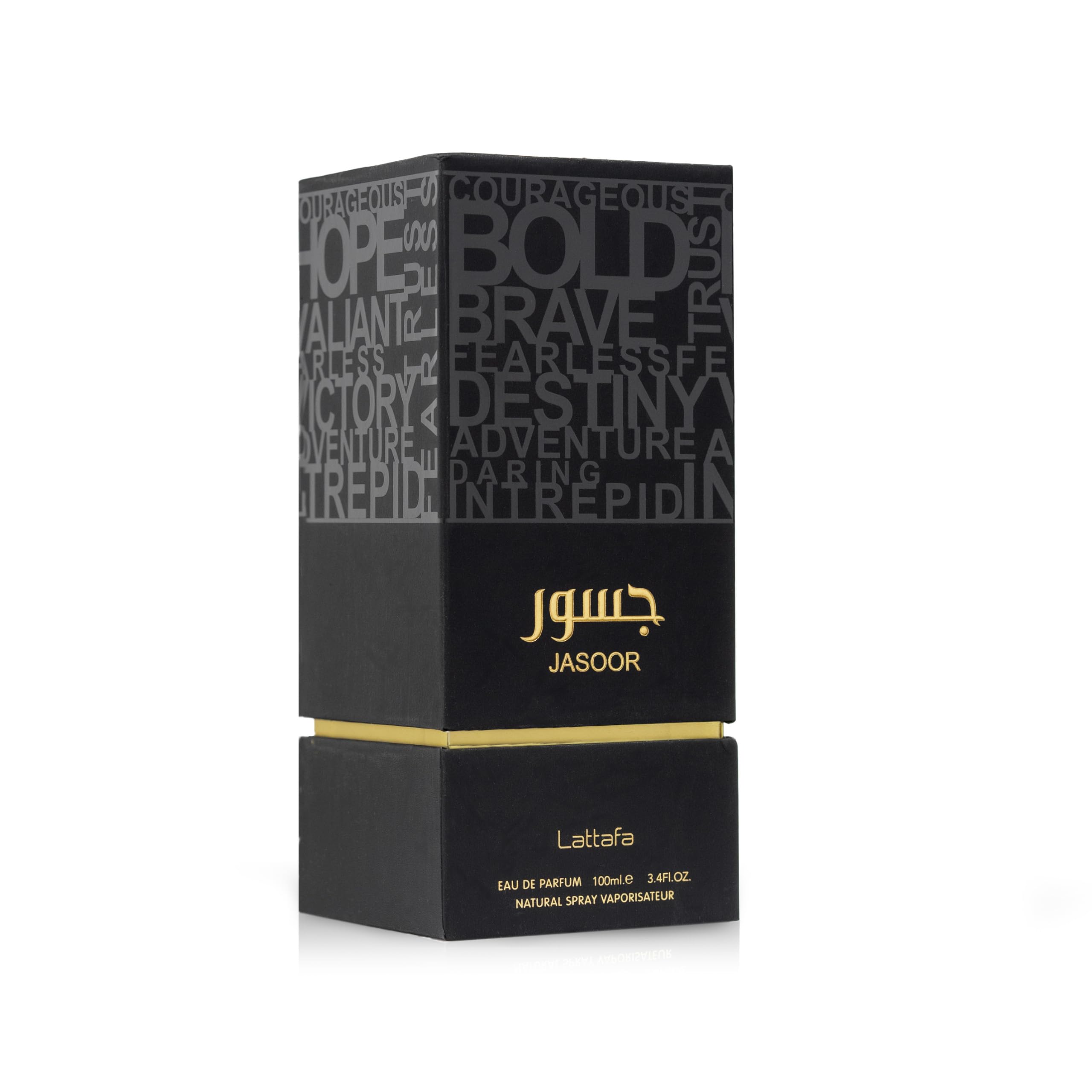 Lattafa Jasoor Eau De Parfum Spray for Men, 3.4 Ounce