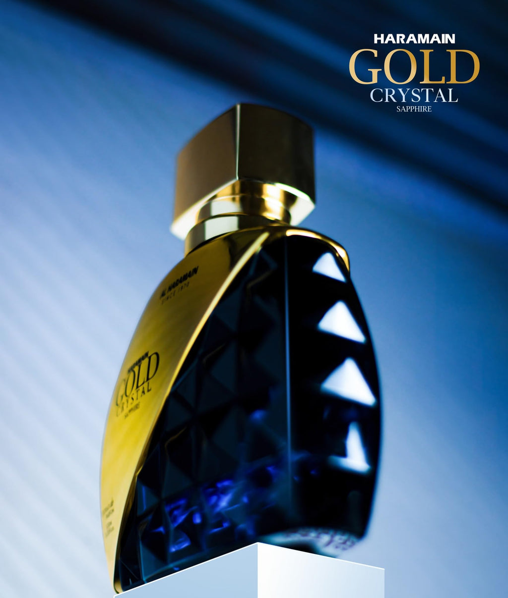 Al Haramain Gold Crystal Sapphire Extrait de Parfum Spray for Women, 3.4 Ounce